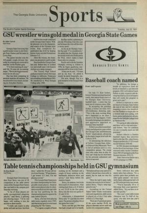GSU Wrestler Wins Gold Medal in Georgia State Games Table Tennis