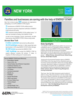 State Fact Sheet: New York