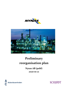 Preliminary Reorganisation Plan 2020-01-21