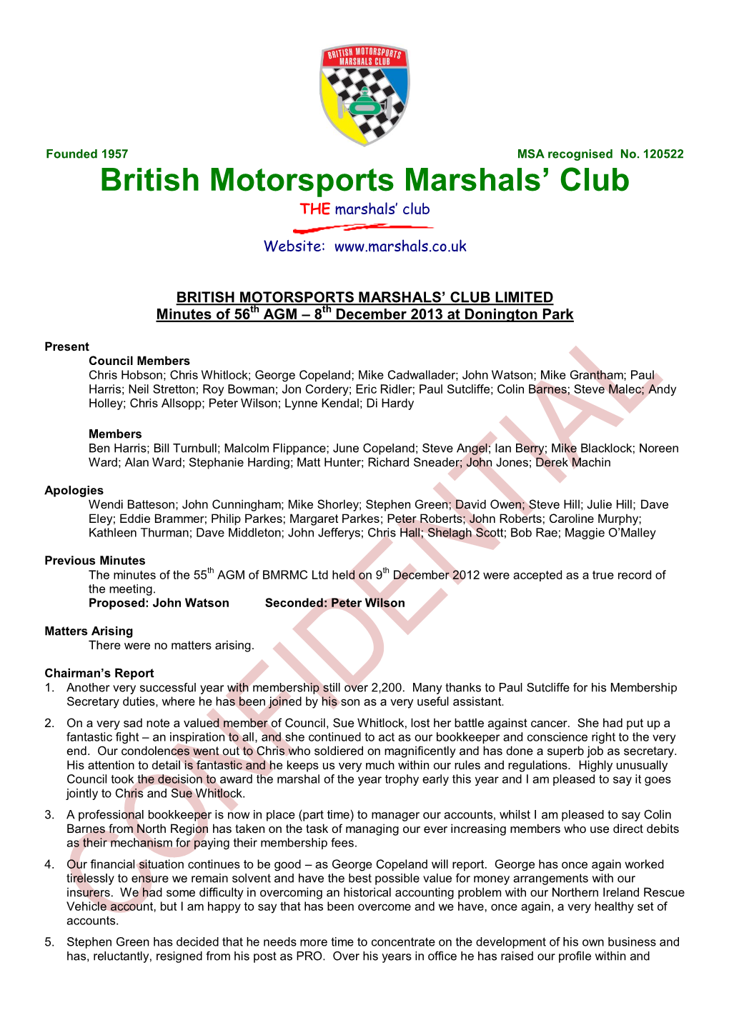 British Motorsports Marshals Club