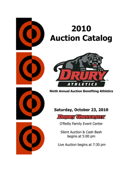 2010 Auction Catalog