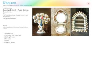 Seashell Craft - Puri, Orissa Decorative Items by Prof