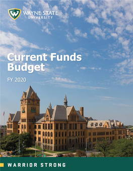 FY 2020 Current Funds Budget Book