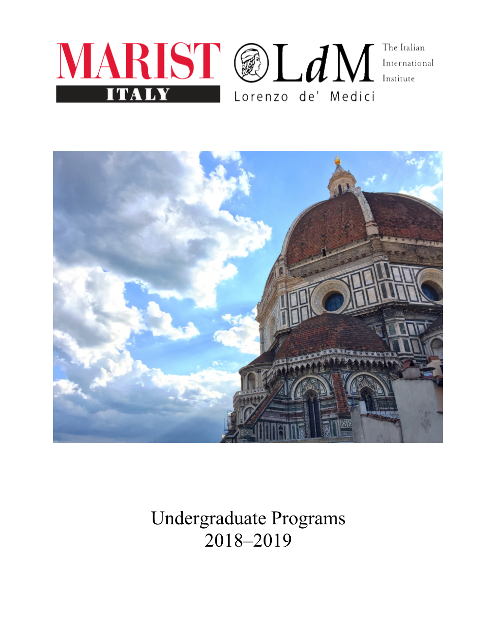 Marist Italy Undergraduate Catalog