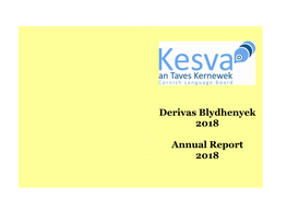 Derivas Blydhenyek 2018 Annual Report 2018