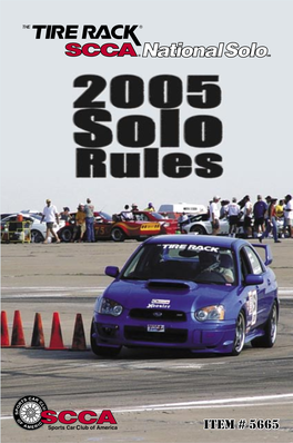 2005 Solo Rules