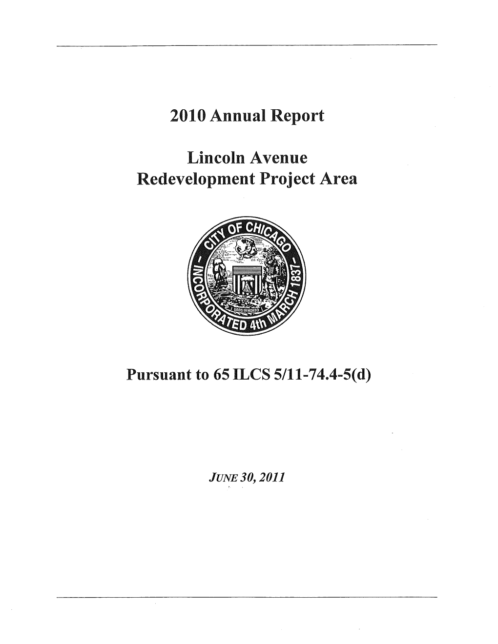 2010 Annual Report Lincoln Avenue
