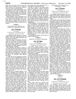 CONGRESSIONAL RECORD — Extensions of Remarks December 10, 2008 Public Service