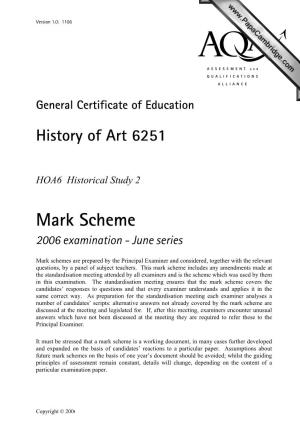 GCE Mark Scheme June 06