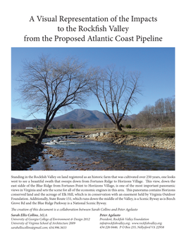 A Visual Representation of the Impacts to the Rockfish Valley from the Proposed Atlantic Coast Pipeline
