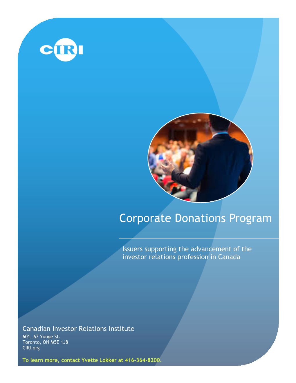 Corporate Donations Program