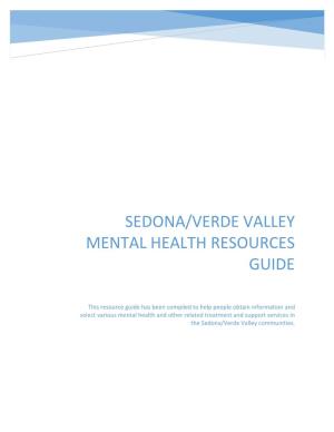 Sedona/Verde Valley Mental Health Resources Guide