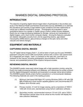 Nhanes Digital Grading Protocol