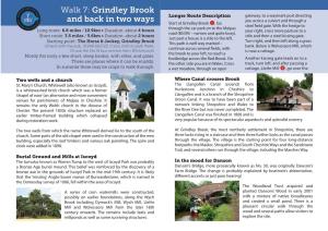 Walk 7: Grindley Brook and Back in Two Ways Higher Wych Stile to Your Right