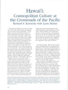 Hawai'i: Cosmopolitan Culture at the Crossroads of the Pacific Richards