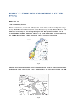 Pharmacists Serving Under War Conditions in Northern Norway