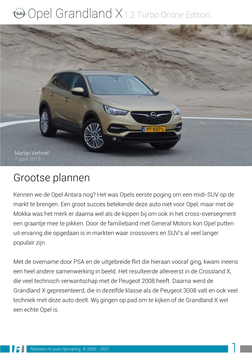 Opel Grandland X1.2 Turbo Online Edition