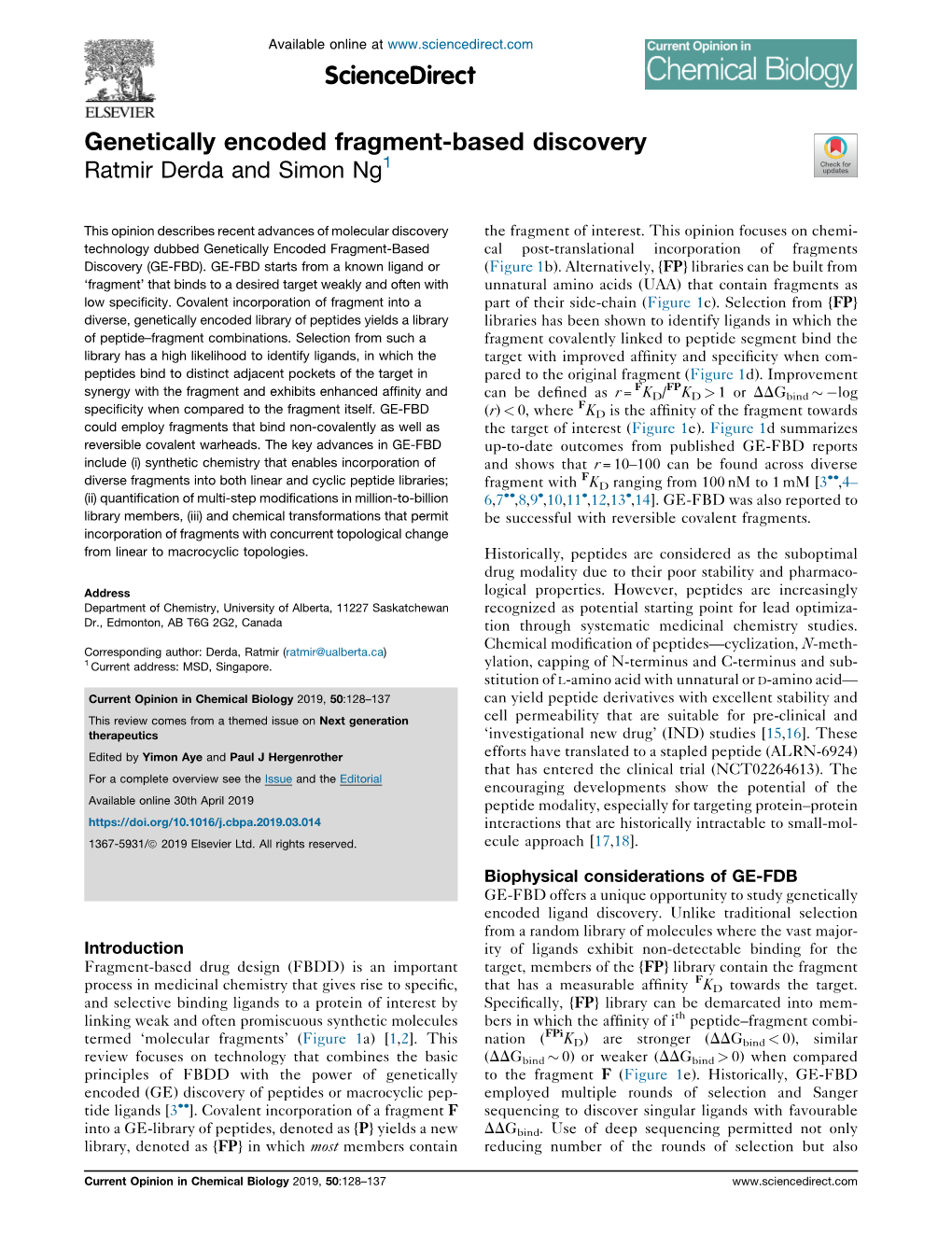 Genetically Encoded Fragment-Based Discovery