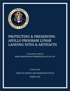 Protecting & Preserving Apollo Program Lunar Landing Sites