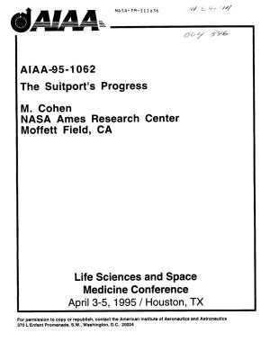 AIAA-95-1 062 the Suitport's Progress M. Cohen NASA Ames Research