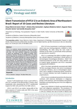 Silent Transmission of HTLV-2 in an Endemic Area of Northeastern Brazil