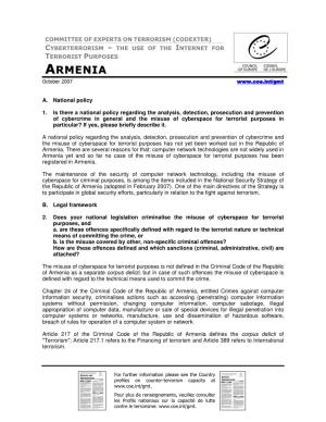 ARMENIA October 2007