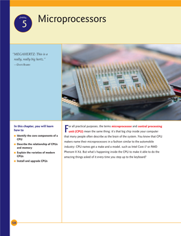 5 Microprocessors