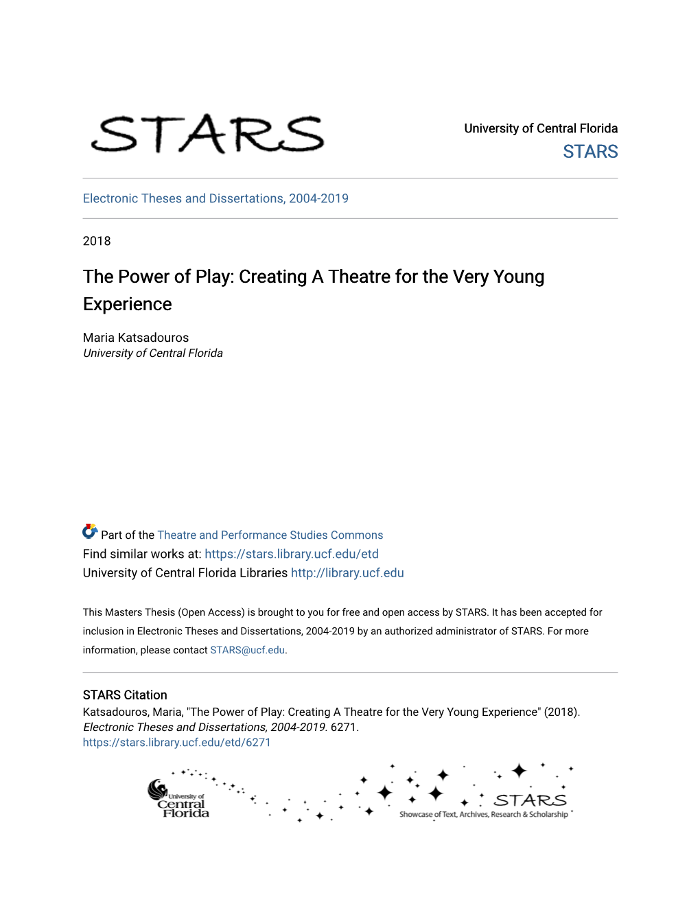 Creating a Theatre for the Very Young Experience
