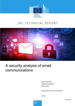 A Security Analysis of Email Communications