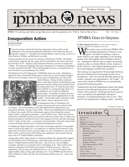 IPMBA News Vol. 18 No. 1 Winter 2009