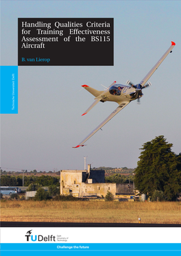 Handling Qualities Criteria for Training Effectiveness Assessment of the BS115 Aircraft