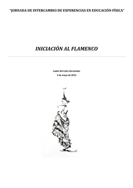Iniciación Al Flamenco