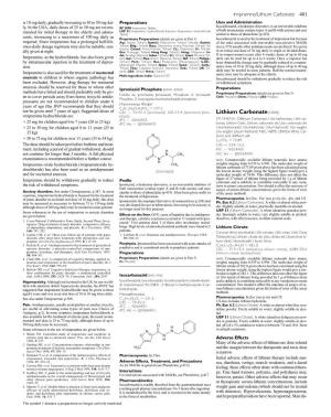Lithium Carbonate(USAN)