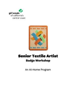 Senior Textile Artist Badge Workshop