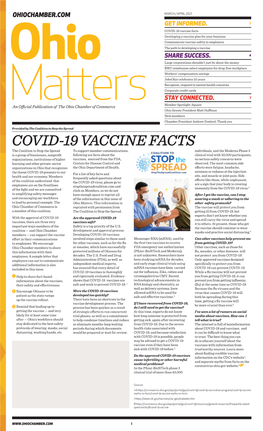 COVID-19 Vaccine Facts Developing a Vaccine Plan for Your Business Communicate Vaccine Safety to Employees the Path to Developing a Vaccine SHARE SUCCESS