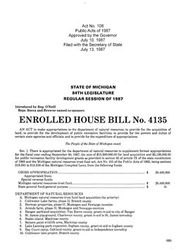 1987 House Enrolled Bill 4235