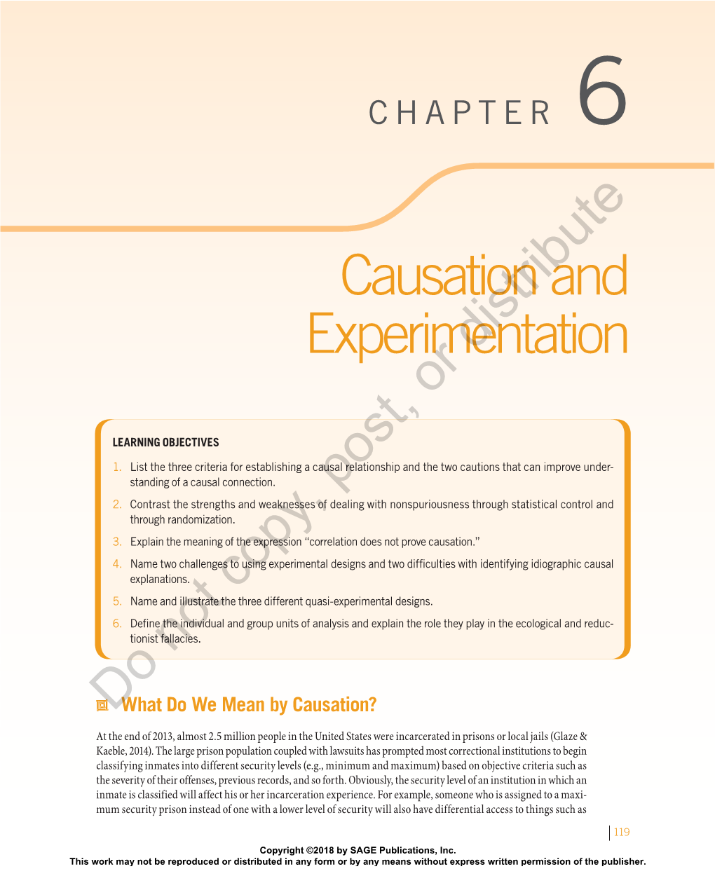 Causation and Experimentation