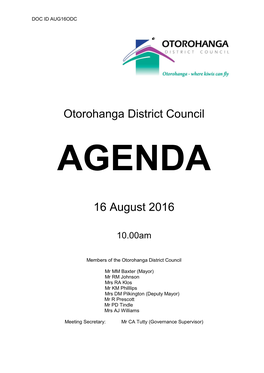 Original Council Agenda