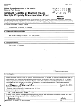 National Register of Historic Places Multiple Property Documentation