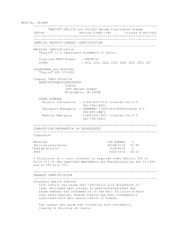 Krytox GPL-22X and GPL-52X Series Fluorinated Grease