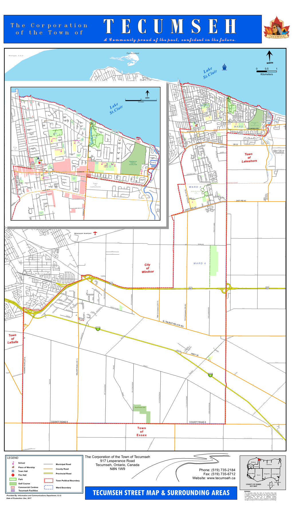 Tecumseh Street Map & Surrounding Areas