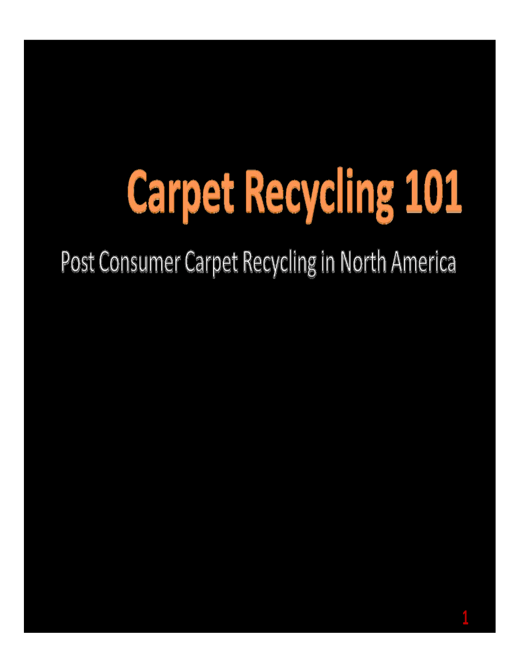 Carpet Recycling