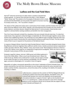 Ludlow Massacre Activity