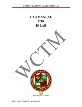 Lab Manual for Is Lab