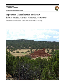 Vegetation Classification and Map: Salinas Pueblo Missions National Monument Contents