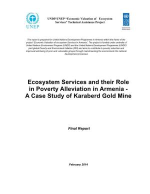 Ecosystem Services and Their Role in Poverty Alleviation in Armenia - a Case Study of Karaberd Gold Mine