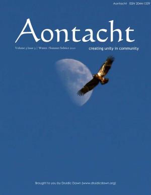 Aontacht Volume 3 Issue