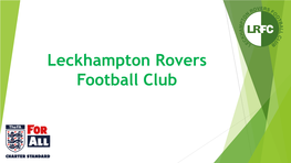 Leckhampton Rovers Football Club Introductions