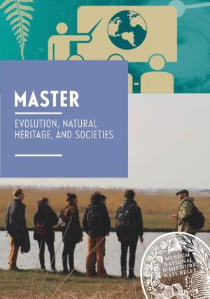 Master Evolution, Natural Heritage, and Societies Education Rooted in a Museum’S Mission