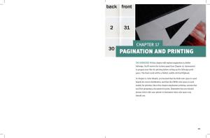 Chapter 17: Pagination and Printing 393 DESIGNING SPREADS WHAT YOU’LL NEED WHAT YOU’LL MAKE
